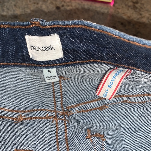 Sneak peek size 5 sexy boyfriend embroidered jeans - Picture 3 of 7